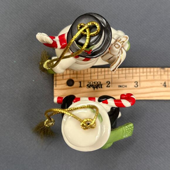 Lenox Very Merry Porcelain Ornament Set of 2 Snowman Penguin Holiday Christmas - Picture 16 of 16